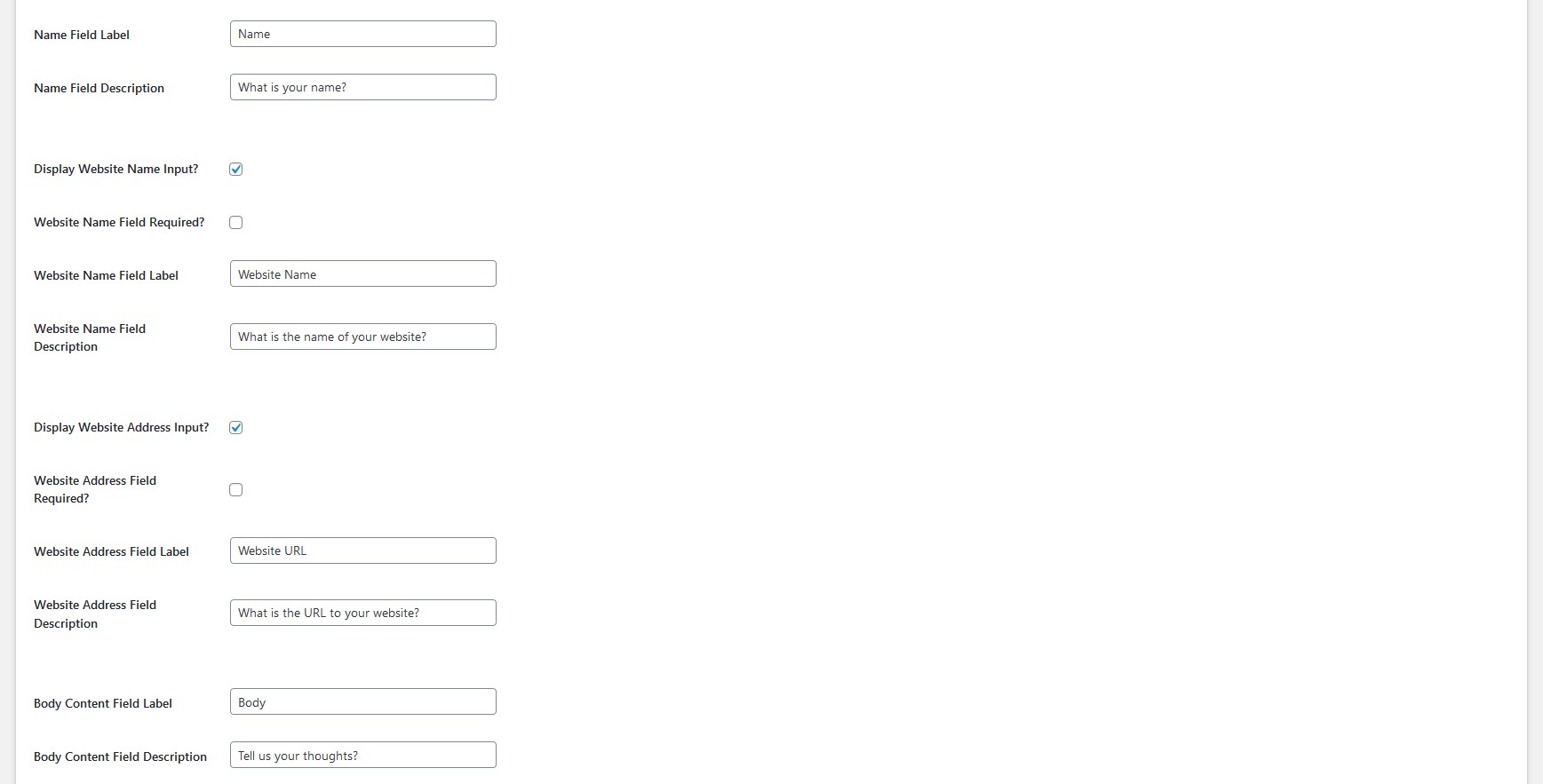 Form Options Tab — Part 2 (Pro)