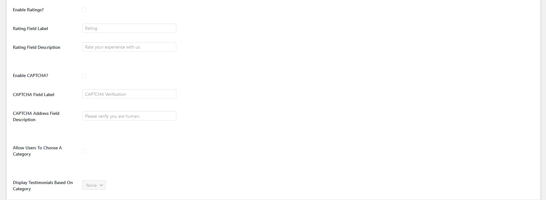 Form Options Tab — Part 3