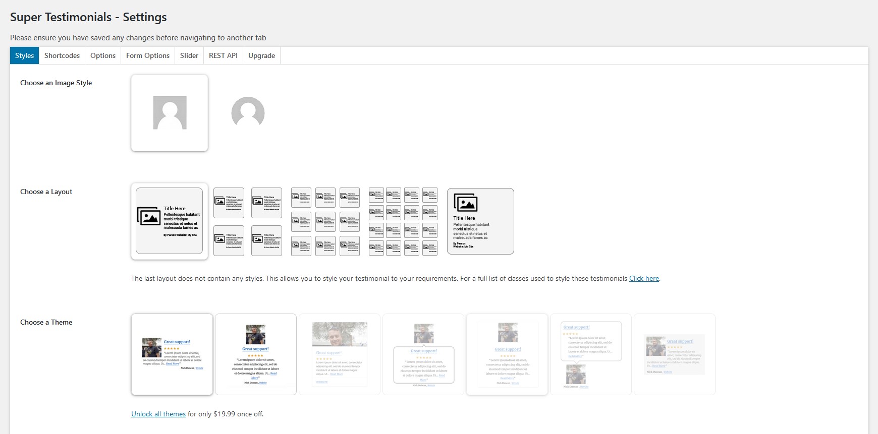 Styles Tab — Part 1