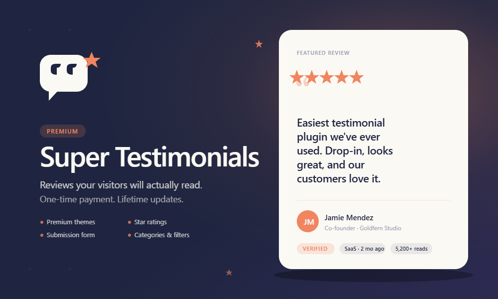 Super Testimonials